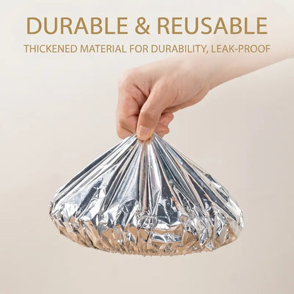 2026 Disposable Insulating Aluminum Foil Food Covers (Reusable) 50pcs/pack