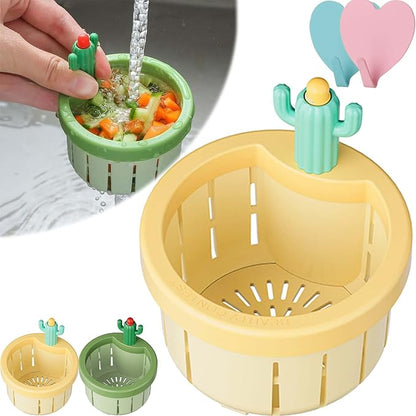 🌵2026 Cactus-Shaped Sink Filter Basket — Hands-Free, Anti-Clogging Drain Filter