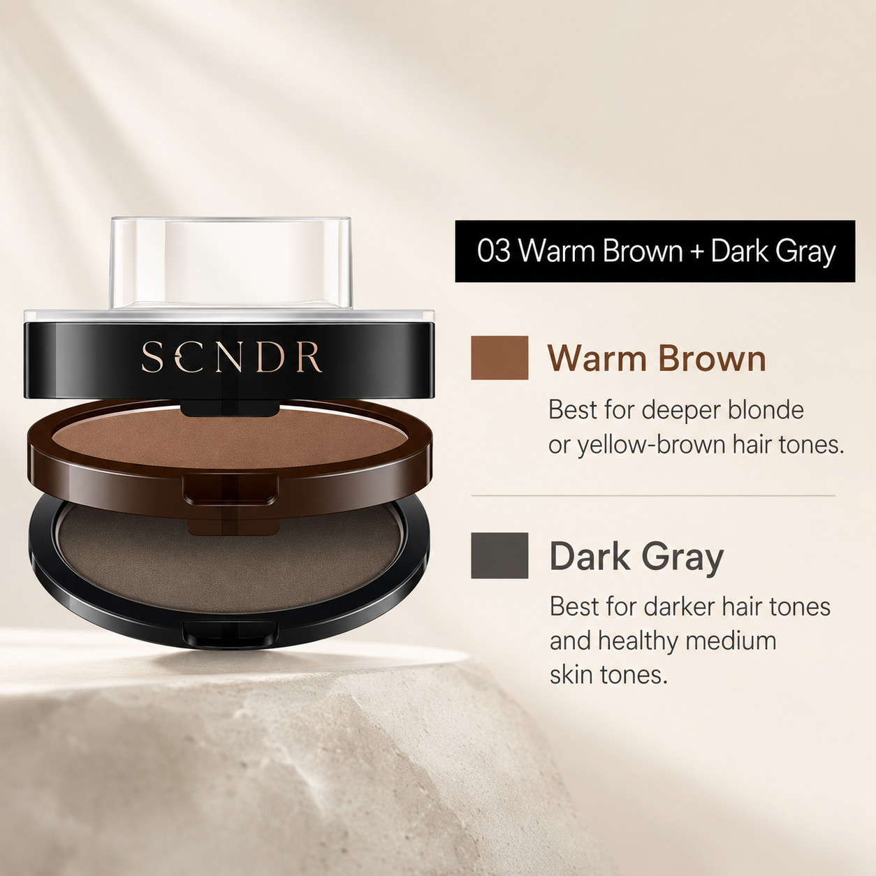 Warm Brown + Dark Gray