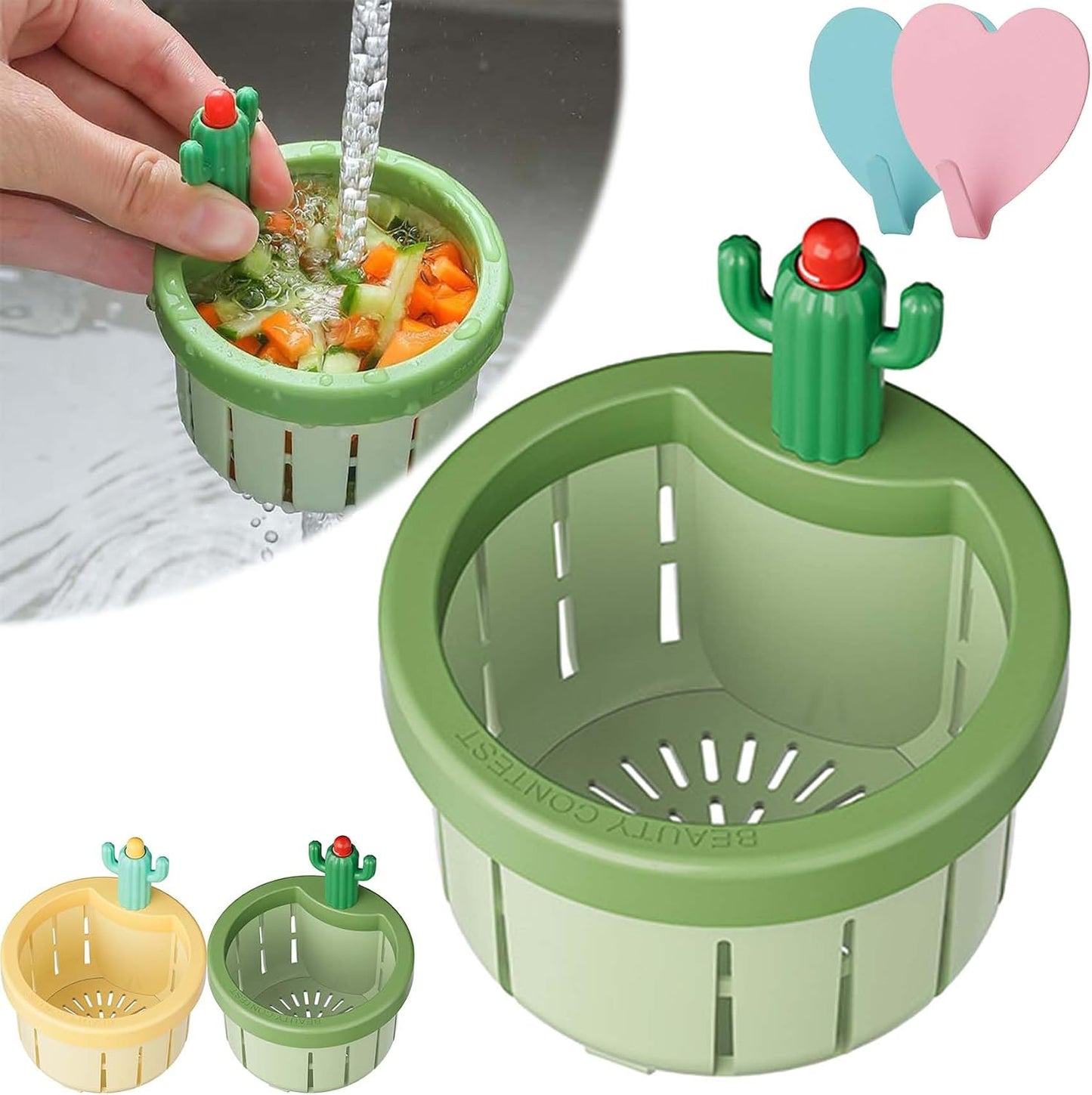 🌵2026 Cactus-Shaped Sink Filter Basket — Hands-Free, Anti-Clogging Drain Filter