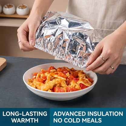 2026 Disposable Insulating Aluminum Foil Food Covers (Reusable) 50pcs/pack