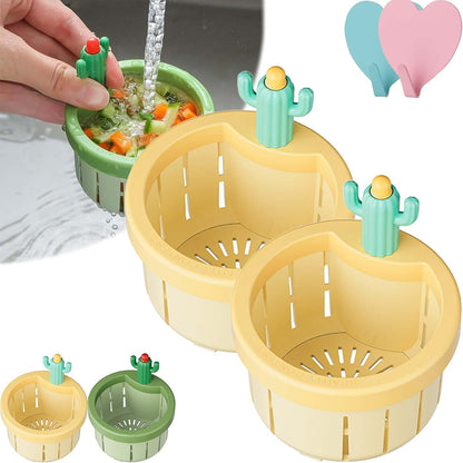 🌵2026 Cactus-Shaped Sink Filter Basket — Hands-Free, Anti-Clogging Drain Filter