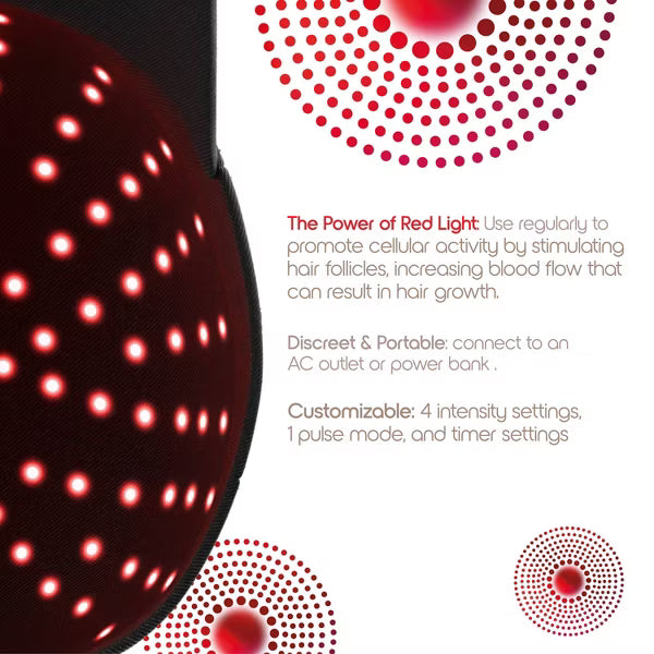 ✨ Hair Growth Red Light Therapy Cap – Restore Thicker, Stronger Hair Naturally