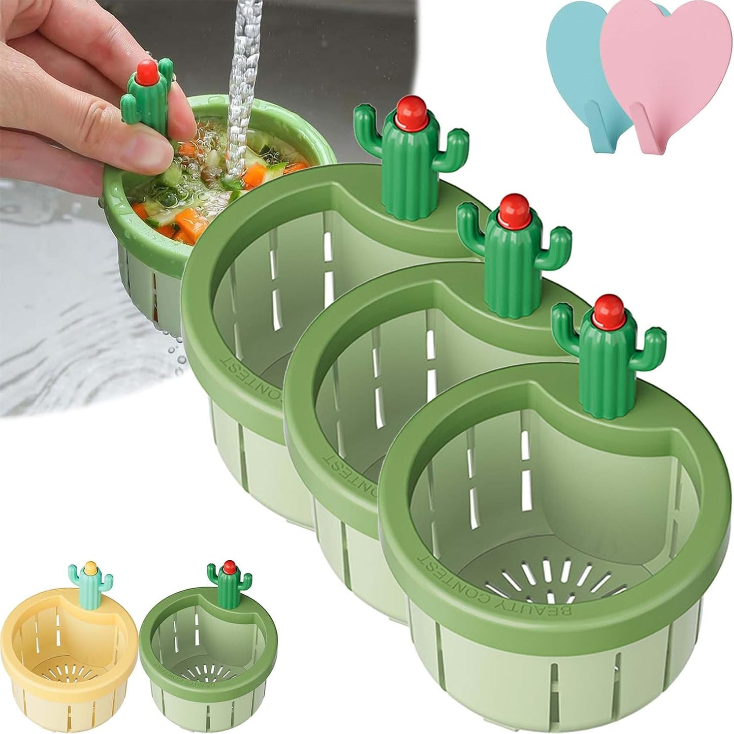 🌵2026 Cactus-Shaped Sink Filter Basket — Hands-Free, Anti-Clogging Drain Filter