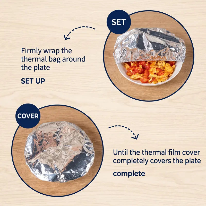 2026 Disposable Insulating Aluminum Foil Food Covers (Reusable) 50pcs/pack