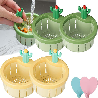 🌵2026 Cactus-Shaped Sink Filter Basket — Hands-Free, Anti-Clogging Drain Filter