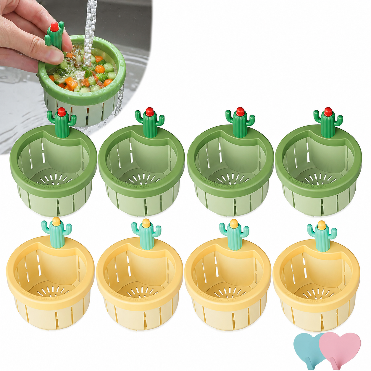 🌵2026 Cactus-Shaped Sink Filter Basket — Hands-Free, Anti-Clogging Drain Filter